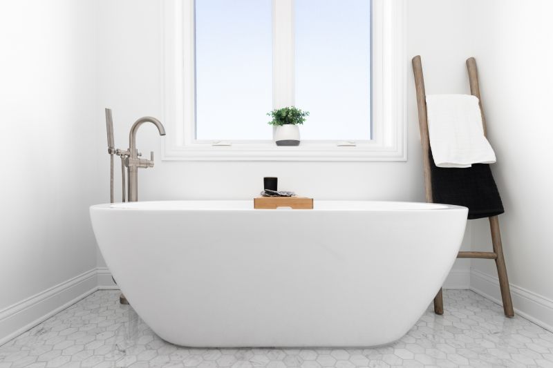 Stylish Bathroom with New Tub